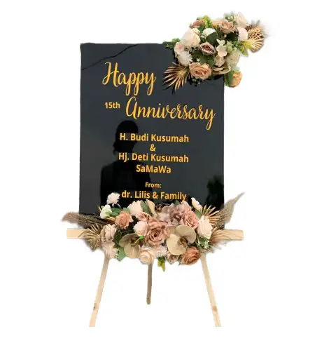 Papan Bunga Akrilik Gading Kasri